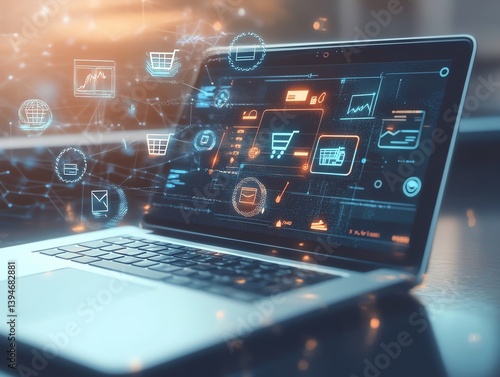 Wallpaper Mural A visually engaging image representing the concept Torontodigital.ca