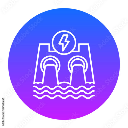 Hydroelectricity Icon