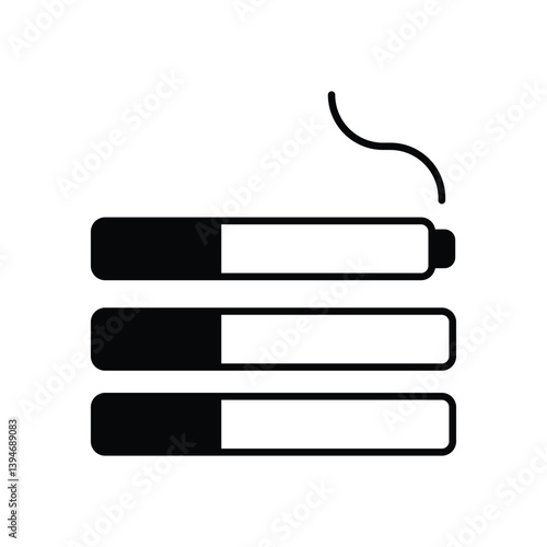 Smoking vector icon stock illustration