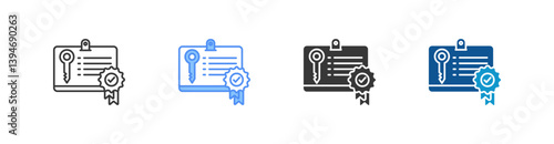 Credential Validation Multistyle Icon Sheet