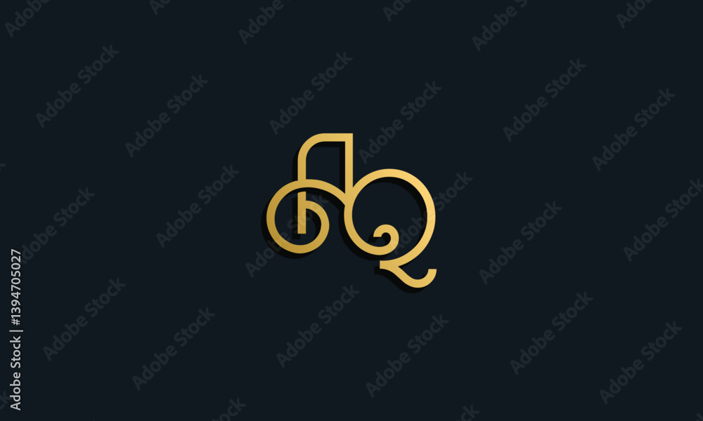 Luxury fashion initial letter AQ logo. Luxury fashion initial letter AQ logo.
