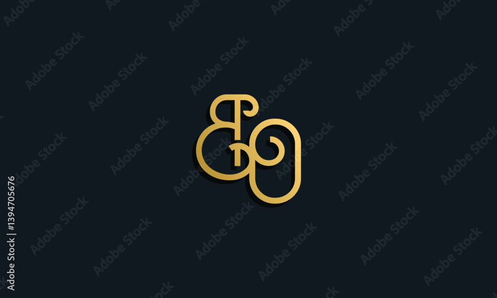 Luxury fashion initial letter BO logo. Luxury fashion initial letter BO logo.