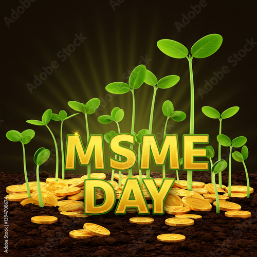 MSME DAY Growth Concept: Te...