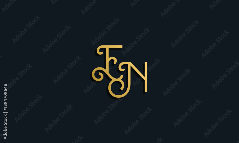 Luxury fashion initial letter EN logo. Luxury fashion initial letter EN logo.