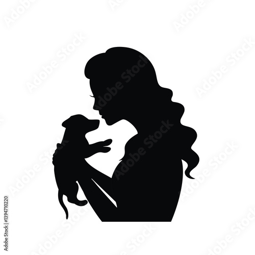 Photography animal silhouette, bird silhouette, farm animal, pet icon, black silhouette, vec