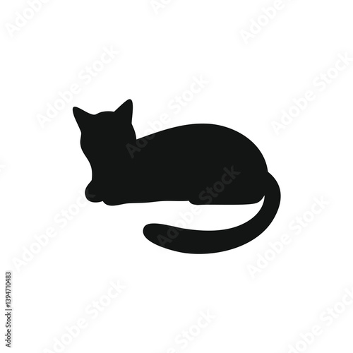 Canvas Print animal silhouette, bird silhouette, farm animal, pet icon, black silhouette, vec