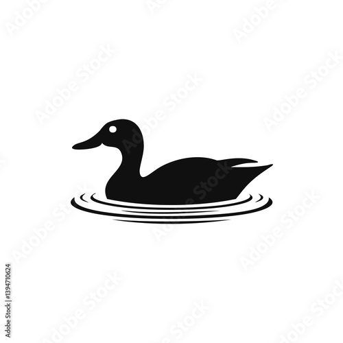 Canvas Print animal silhouette, bird silhouette, farm animal, pet icon, black silhouette, vec
