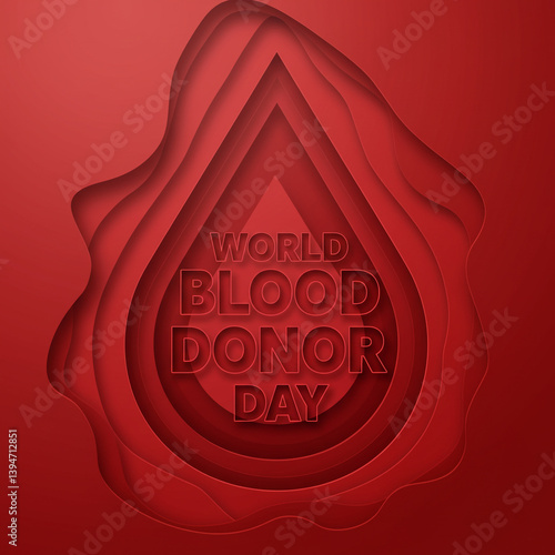 Abstract Layered Blood Drop...