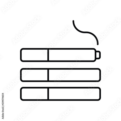 Smoking vector icon stock illustration