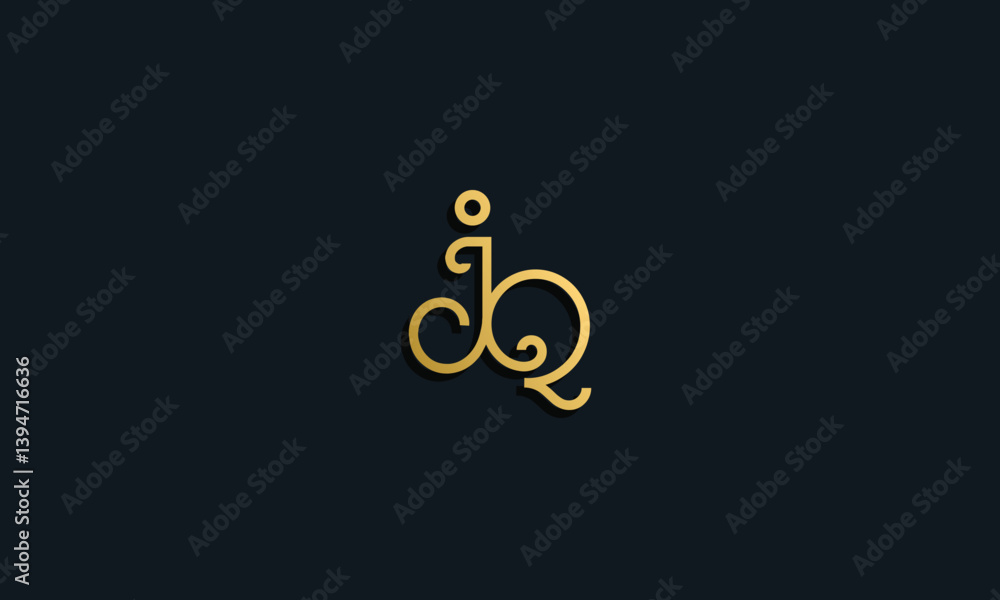 Luxury fashion initial letter JQ logo. Luxury fashion initial letter JQ logo.