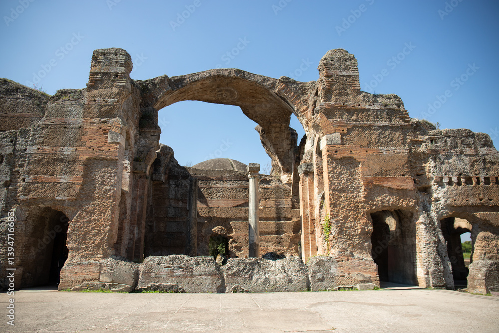 Fototapeta premium Archaeological Site of Villa Adriana near Rome