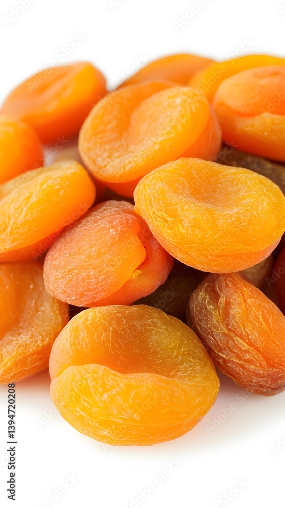 Closeup of Dried Apricots Pile Healthy Snack Food Closeup of Dried Apricots Pile Healthy Snack Food