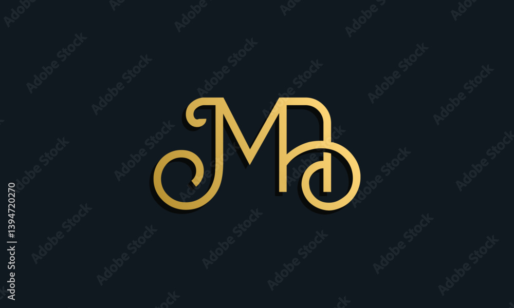 Luxury fashion initial letter MA logo. Luxury fashion initial letter MA logo.