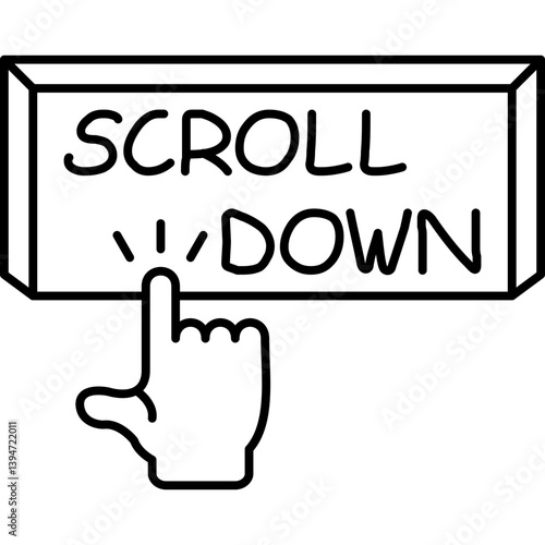 Scroll Down Icon