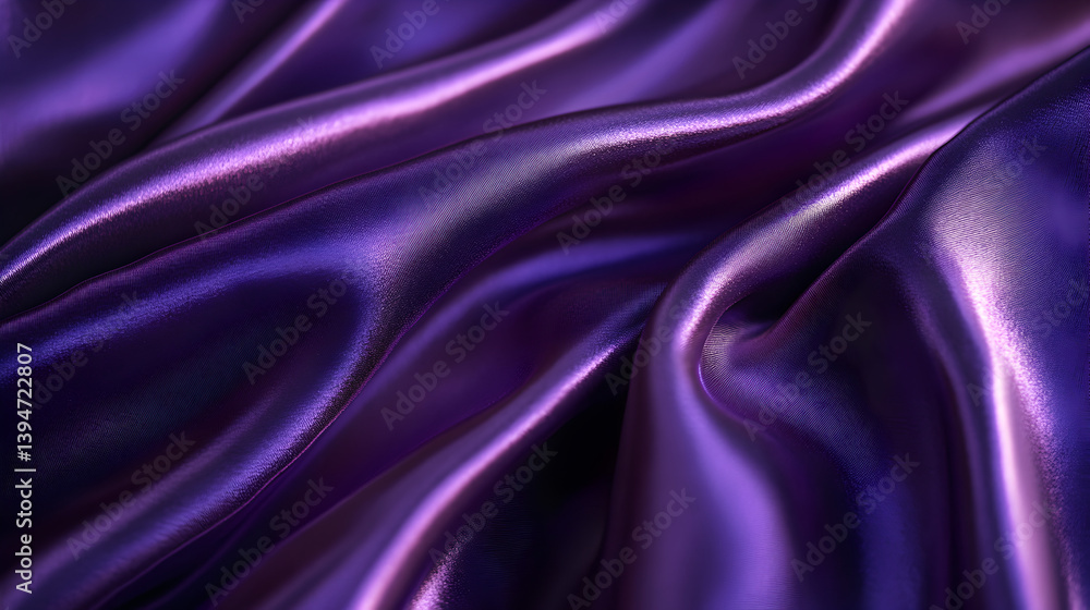 Obraz premium purple satin ribbon wrapped around a gift box, adding an elegant touch to the present 