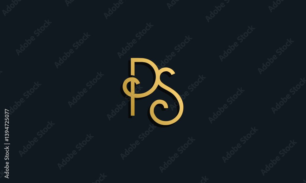 Luxury fashion initial letter PS logo. Luxury fashion initial letter PS logo.