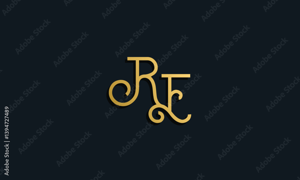 Luxury fashion initial letter RE logo. Luxury fashion initial letter RE logo.