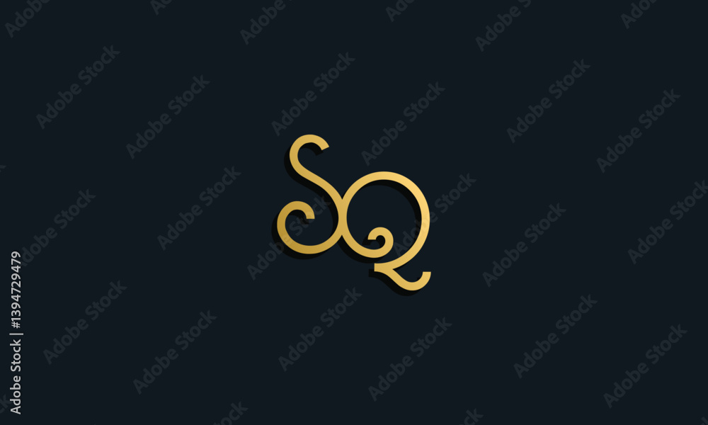 Luxury fashion initial letter SQ logo. Luxury fashion initial letter SQ logo.