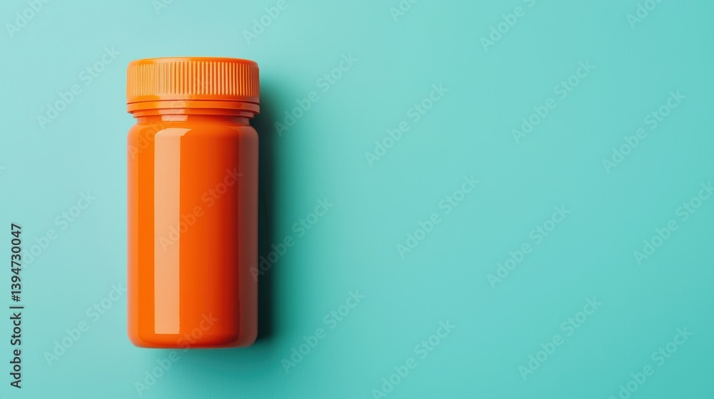 Healthcare Technology patient concept. Smart interactive pill bottle with real time medication management Healthcare Technology patient concept. Smart interactive pill bottle with real time medication management