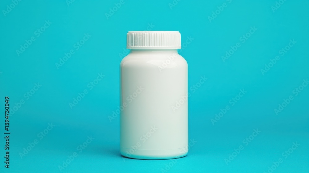 Healthcare Technology patient concept. Smart interactive pill bottle with real time medication monitoring Healthcare Technology patient concept. Smart interactive pill bottle with real time medication monitoring