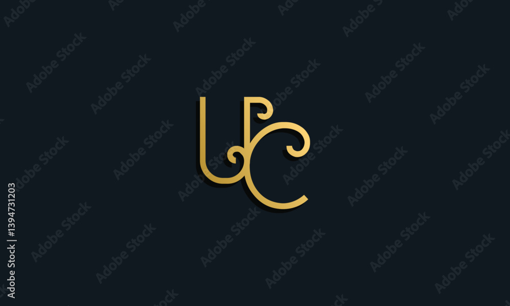 Luxury fashion initial letter UC logo. Luxury fashion initial letter UC logo.