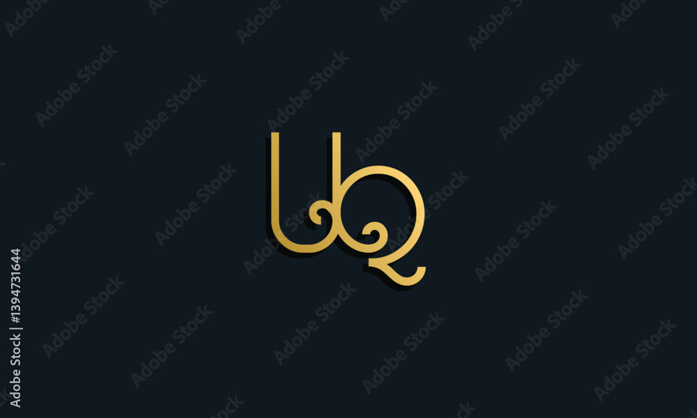 Luxury fashion initial letter UQ logo. Luxury fashion initial letter UQ logo.