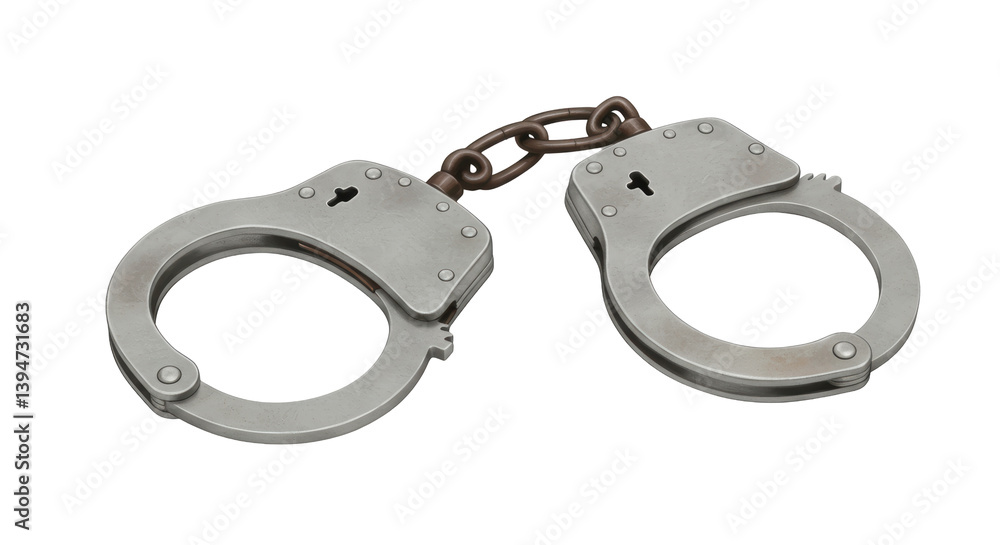 Isolated Handcuffs Isolated Handcuffs