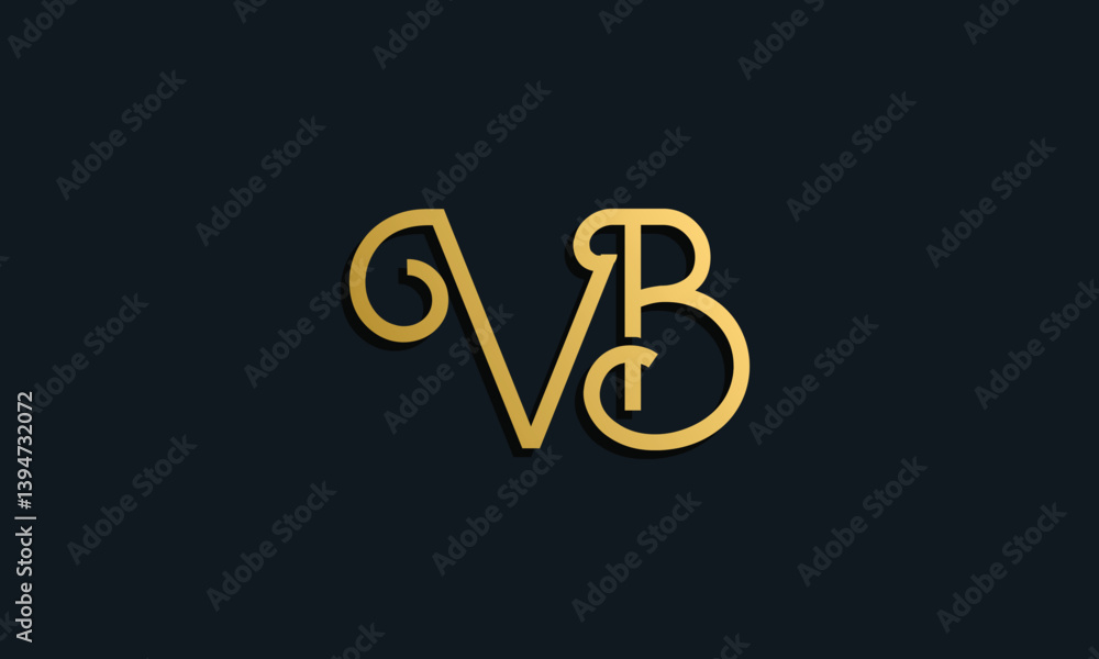 Luxury fashion initial letter VB logo. Luxury fashion initial letter VB logo.