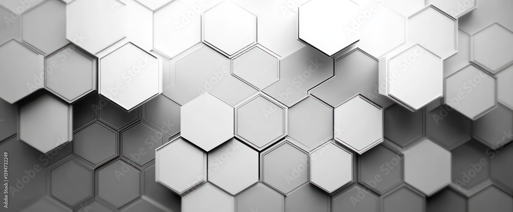 Hexagonal Pattern Background with Geometric Abstract Elements for Medical Technology and Science Design Hexagonal Pattern Background with Geometric Abstract Elements for Medical Technology and Science Design