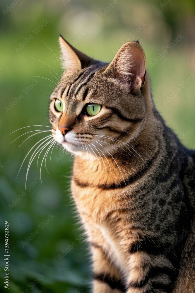 there is a cat that is sitting on a rock outside there is a cat that is sitting on a rock outside