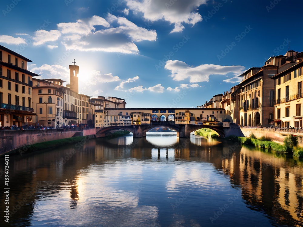 Obraz premium Ponte Vecchio Bridge in Florence, Italy