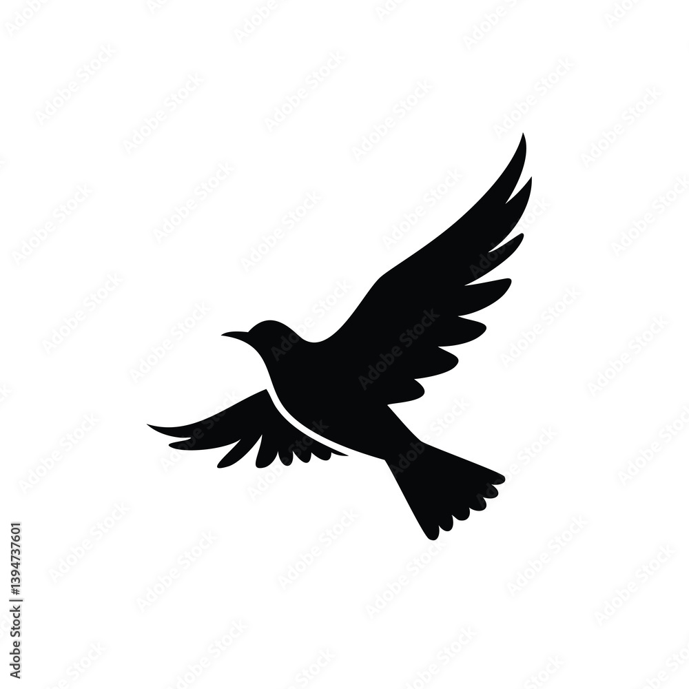 Obraz premium Animal and Bird Silhouette Icons Set – Vector Collection of Farm Animals, Birds, and Pets in Black Silhouette Style