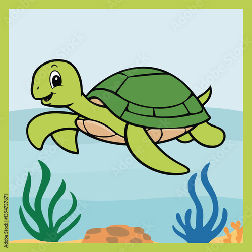 World Turtle Day Vector Designs for Marine Life Protection, Turtle Conservation, Awareness, and Eco-friendly Campaigns in Solid Colors - T-shirt, Sticker, Poster, and Social Media
