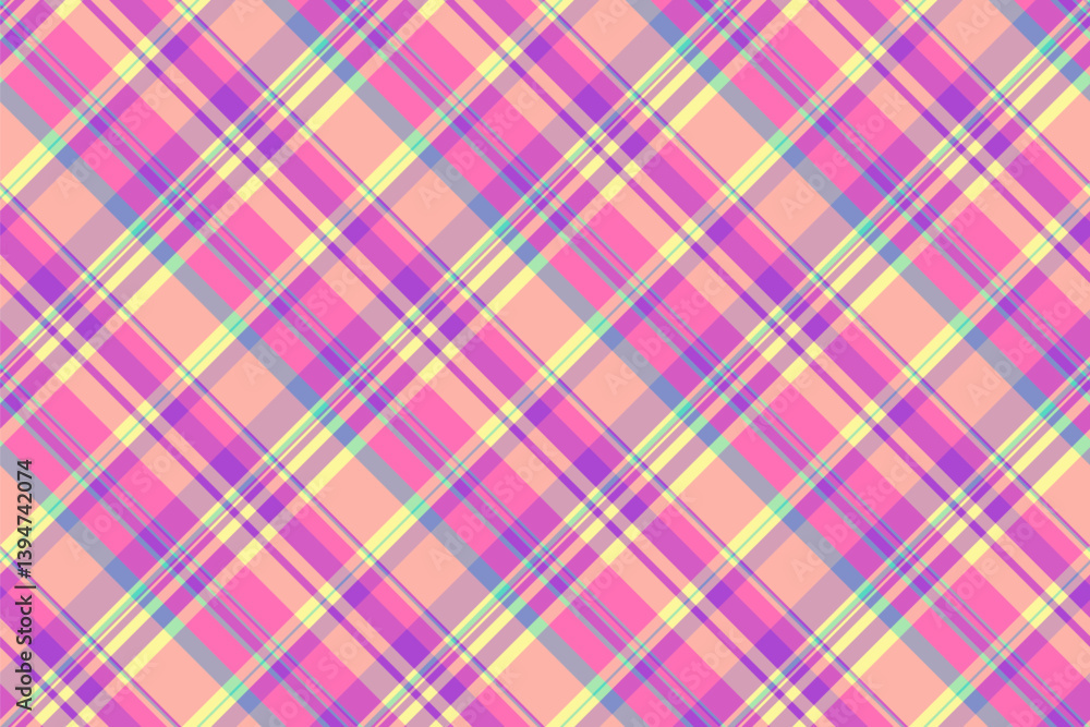 Cultural fabric pattern background, identity plaid vector tartan. Template check texture textile seamless in light and magenta colors. Cultural fabric pattern background, identity plaid vector tartan. Template check texture textile seamless in light and magenta colors.