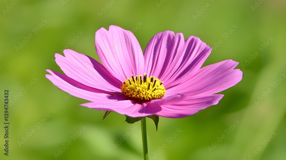 Vibrant Pink Cosmos Flower Closeup Nature Photography Vibrant Pink Cosmos Flower Closeup Nature Photography