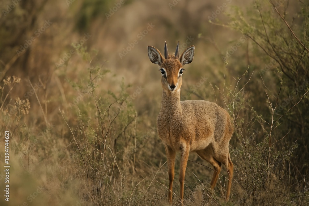 Graceful antelope in natural habitat. Graceful antelope in natural habitat.