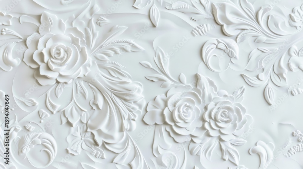 Retro - Style White 3D Texture: Ideal Postcard Background for Weddings Retro - Style White 3D Texture: Ideal Postcard Background for Weddings