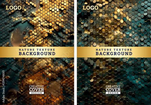 Artistic golden Brochure template layout, wedding invitation, colorful background, colorful texture, Hand drawn texture design for fabric, invitation, print, cover, wall print, texture background