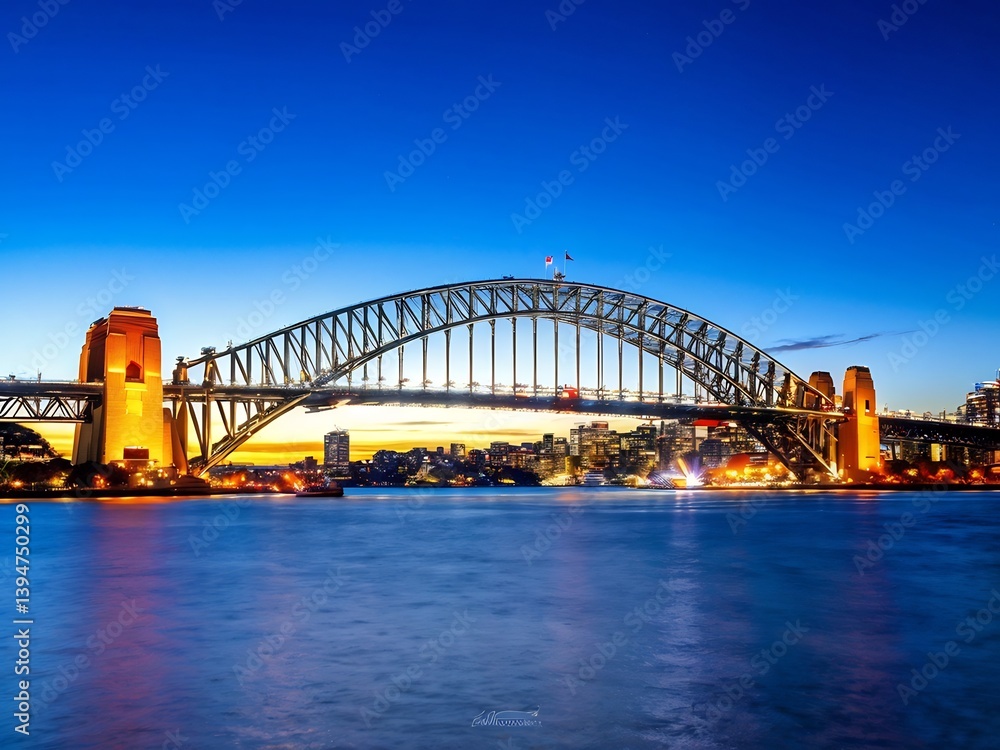 Fototapeta premium Sydney Harbour Bridge at Dusk