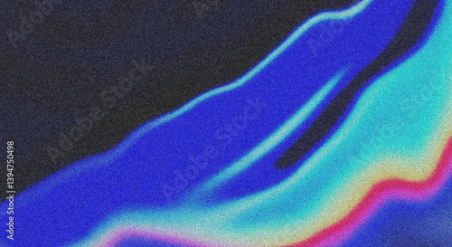 Beautiful color gradient background with noise. Abstract holographic blurred rainy gradient banner background texture colorful digital grain soft noise effect nostalgia, vintage, retro