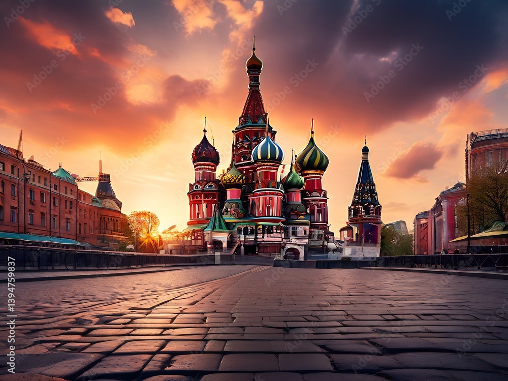 Fototapeta premium St. Basil's Cathedral at Sunrise