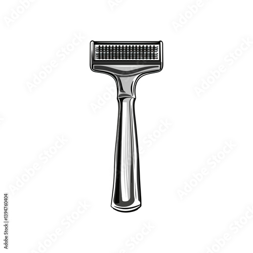Razor, daily necessities, vector, transparent background, black and white style