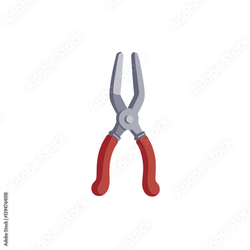 Pliers tool with red handles for various repair tasks  