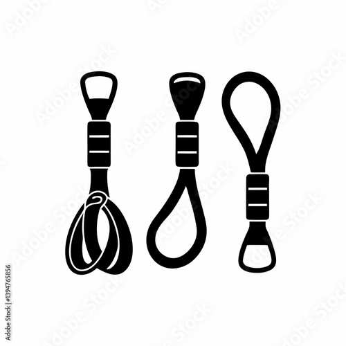 creative details resistance bands icon vector Illustration	