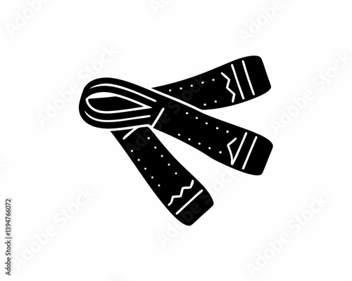 creative details resistance bands icon vector Illustration	