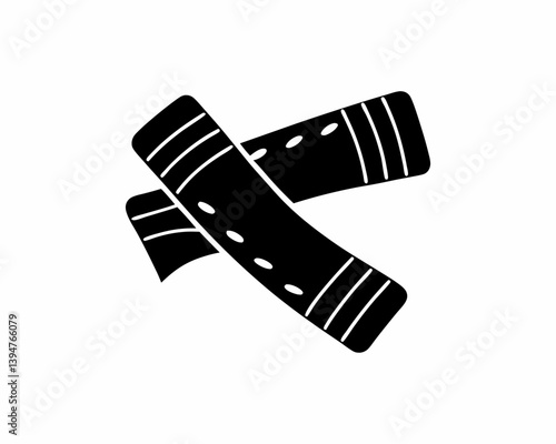 creative details resistance bands icon vector Illustration	