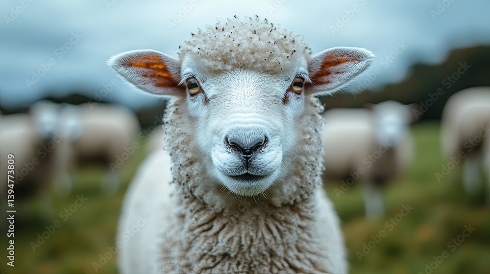 Sheep looking at the camera Sheep looking at the camera