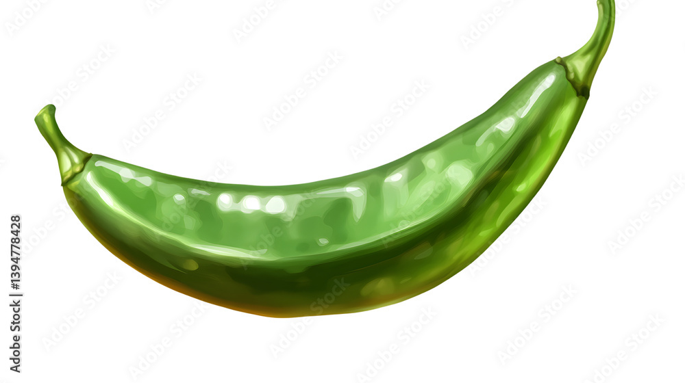Vivid Fresh Green Bean on Transparent Background with White Option for Versatile Use Vivid Fresh Green Bean on Transparent Background with White Option for Versatile Use