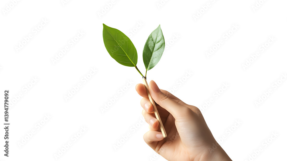 Professional Hand with Pencil Ready to Write on Blank Paper Isolated Image Professional Hand with Pencil Ready to Write on Blank Paper Isolated Image