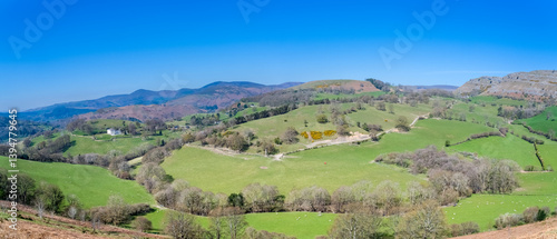 Wallpaper Mural Panoramic view of the Dee Valley countryside with mountains in the background Torontodigital.ca